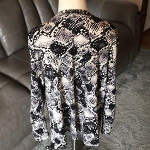 Pull Cardigan Rafaella Noir Classique - Taille L - Mélange Coton - Neuf Avec Étiquette